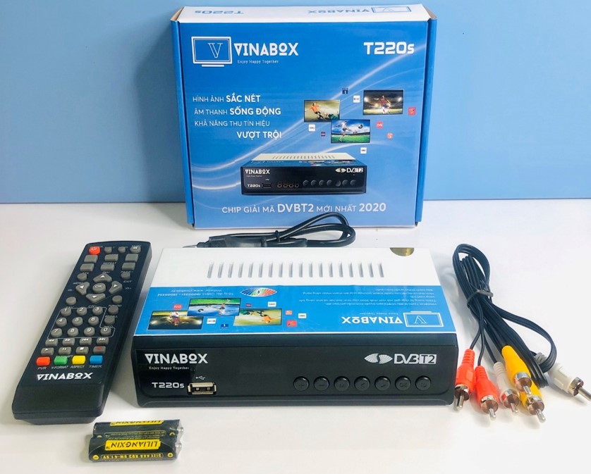 Com bo 5 đầu thu mặt đất dvb t2 vinabox t220 -xem kênh truyền hình kỹ thuật số miễn phí-hỉnh ảnh rõ nét