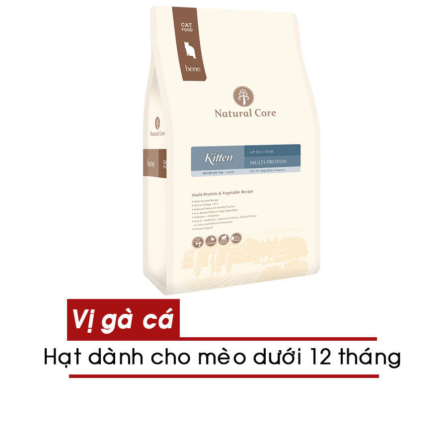 Hạt NATURAL CORE C1 BENE KITTEN Cho Mèo Con từ 2-12 tháng tuổi - [Nông Trại Thú Cưng]