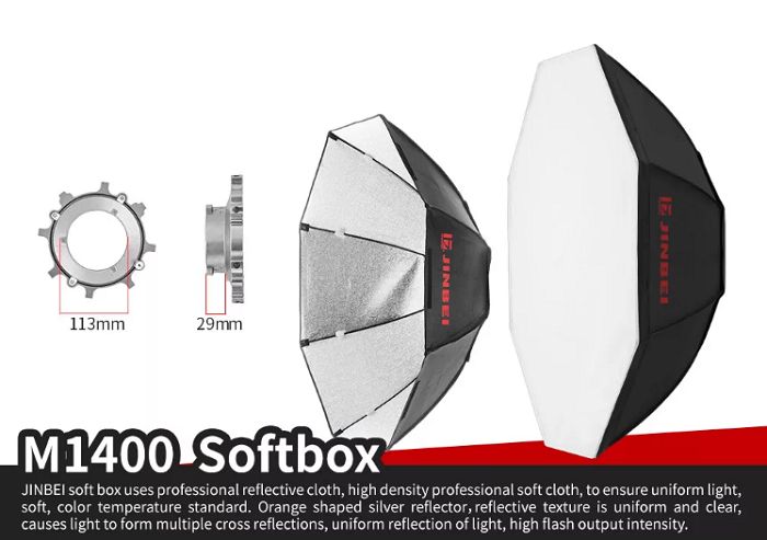Softbox bát giác Jinbei M950 - M1200 - M1400