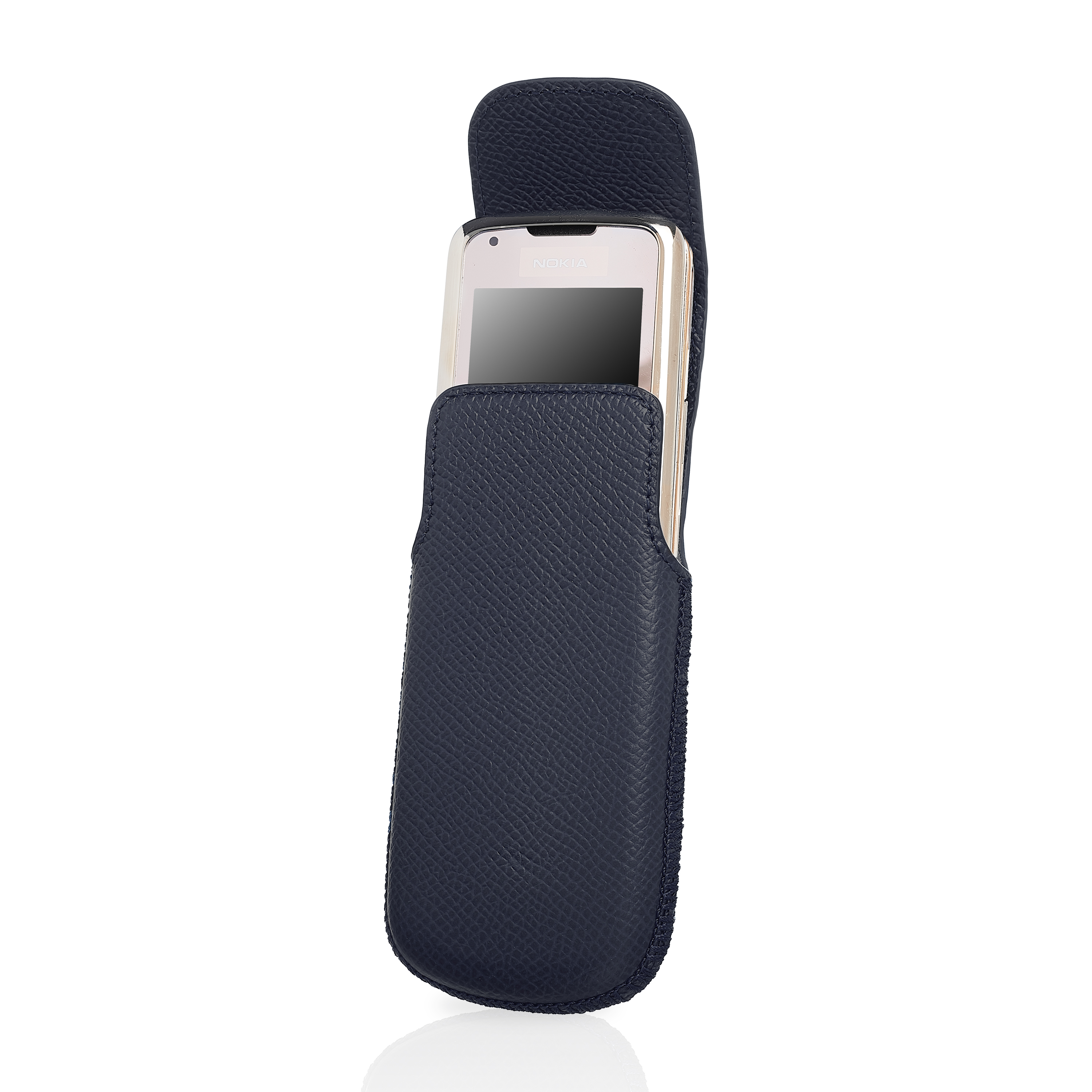 [HCM]Bao da bò HANHSON Navy Epsom Nokia 8800