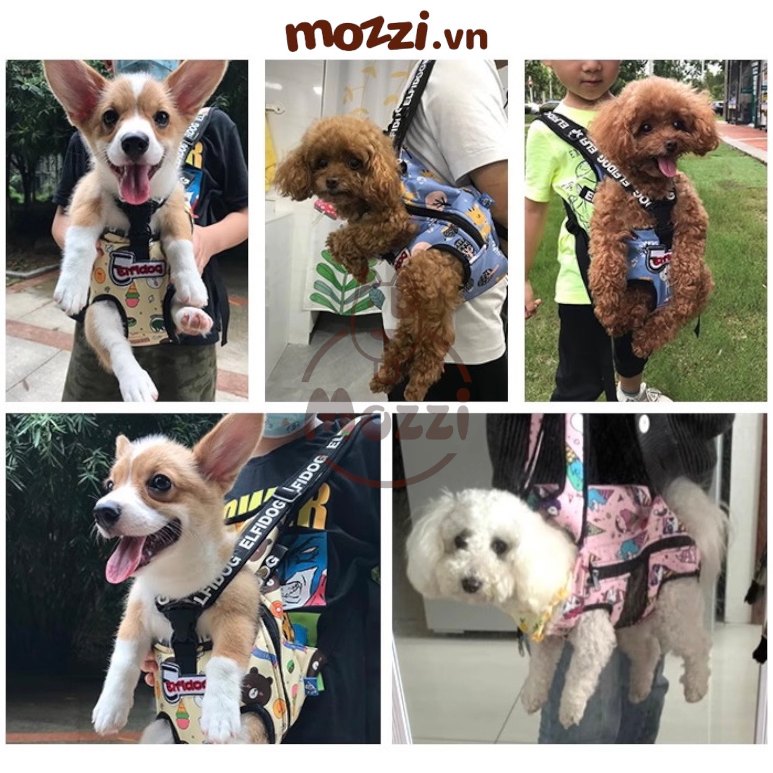 ELFIDOG Địu vải cho chó mèo