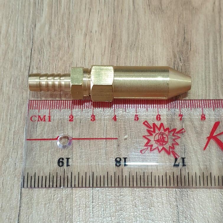 Đầu Xịt (béc xịt) Rửa Xe Máy Lạnh Đuôi Gài Gắn Ống 10-11mm Đường Kính Lổ Phun 0.1mm