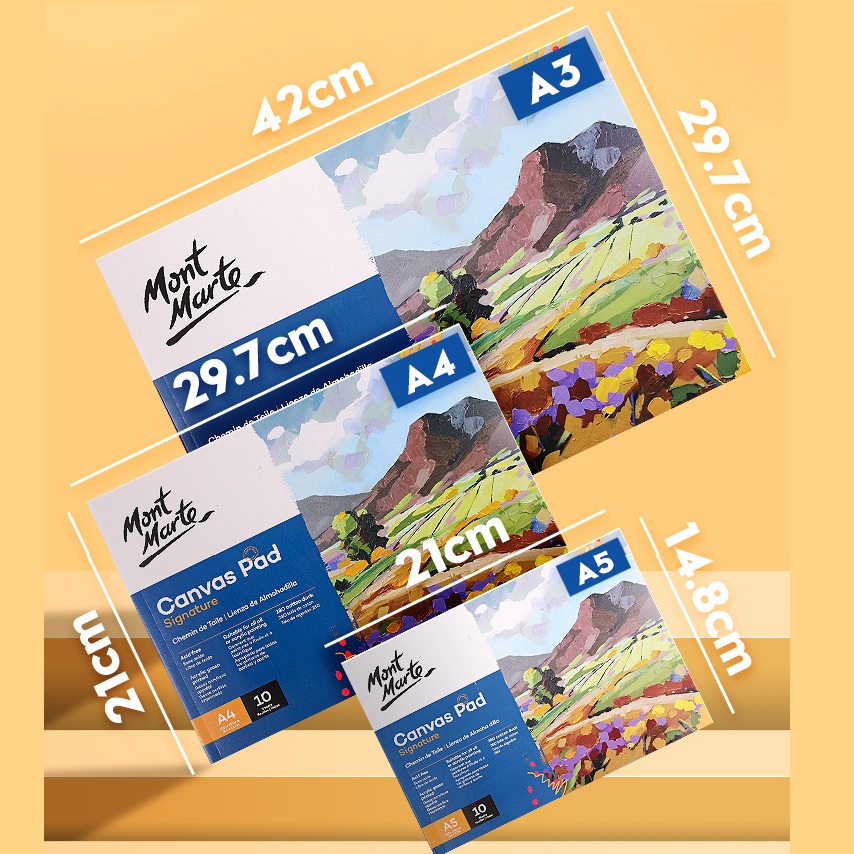 [HCM]CANVAS MONT MARTE PAD A4 (280 GSM 10 TỜ)