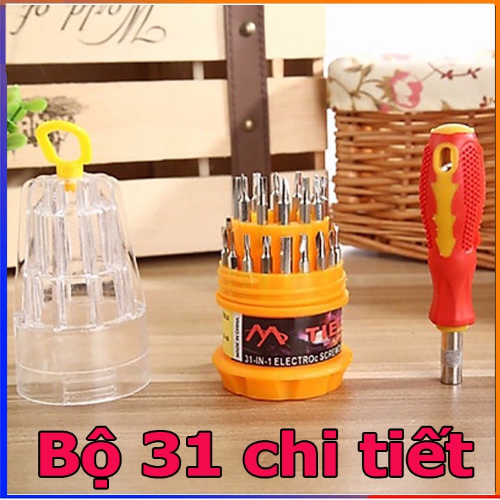 Bộ tu vít đa năng 31 chi tiết - tua vít chuyên dụng sửa điện thoại - đồ điện tử