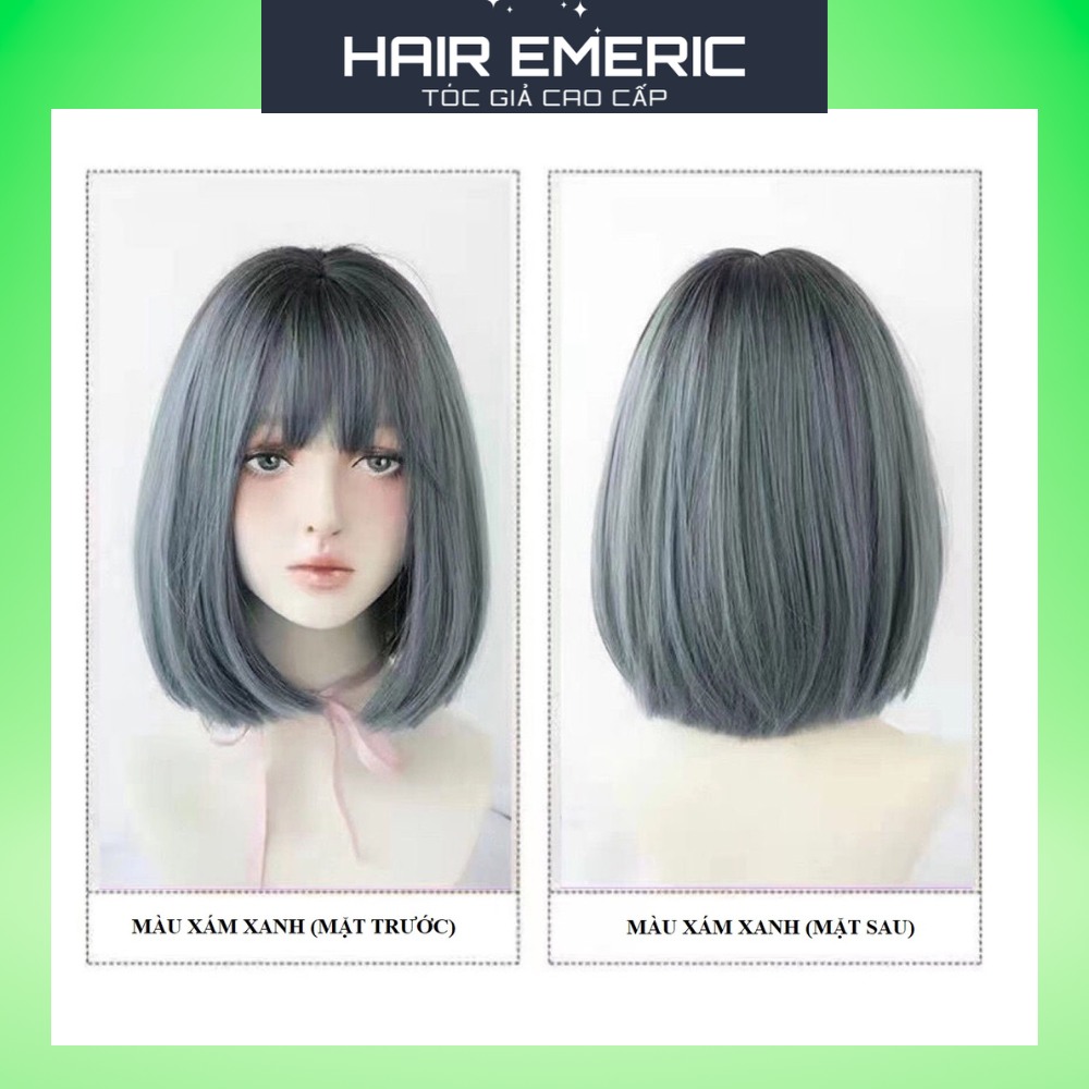 Tóc giả nữ nguyên đầu Vic ngắn Emeric