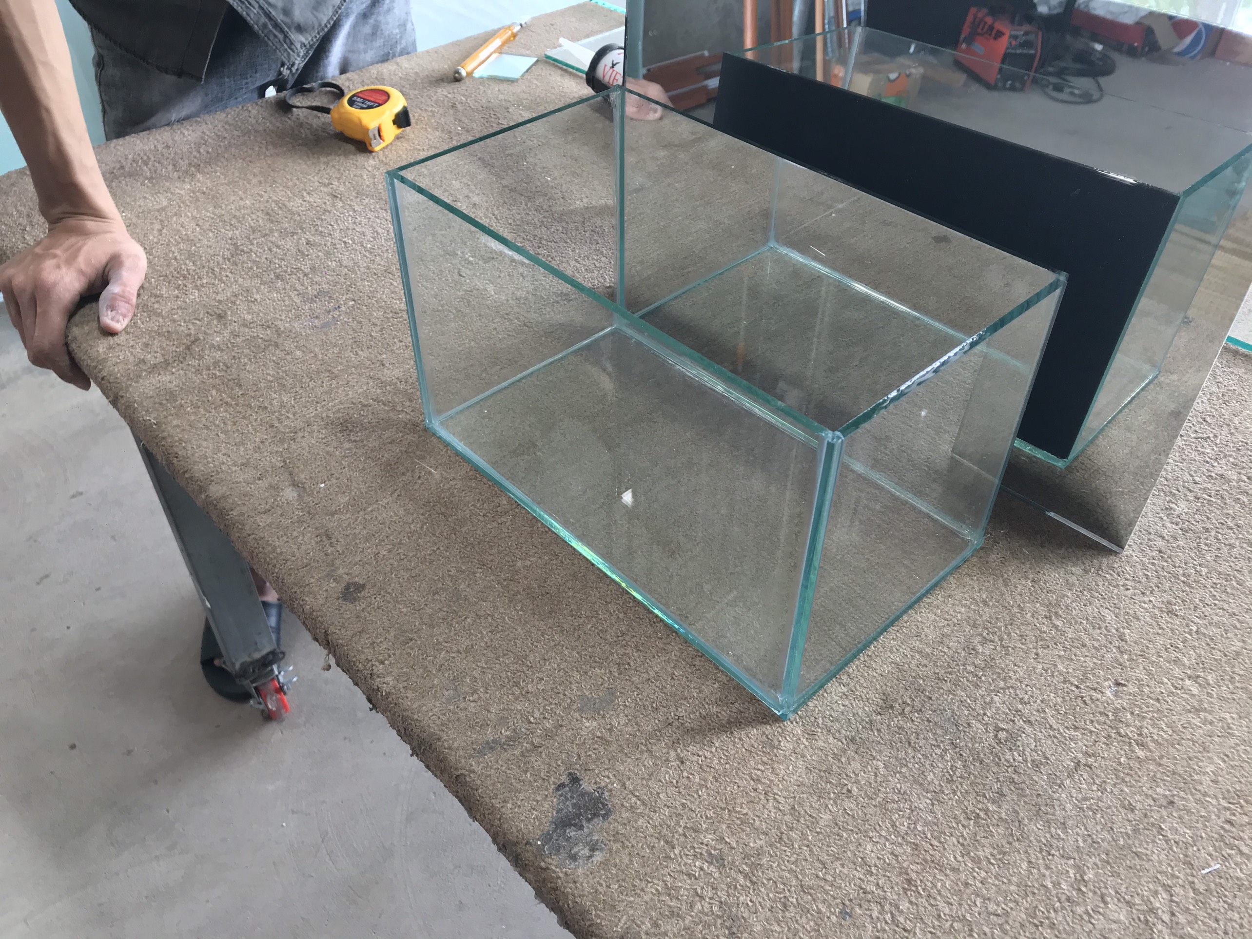 bể cá 30x17x17 kính thủy sau lưng 5li