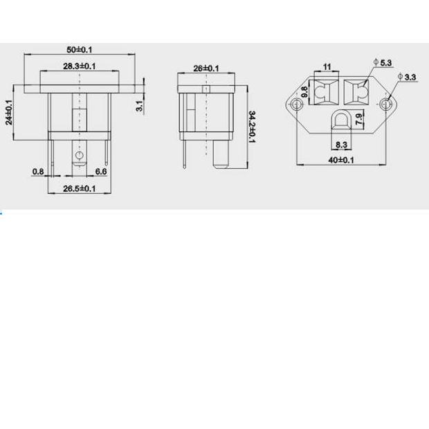 10 Cái/lốc Chúng Tôi Đế Gắn Bảng Ổ Cắm Đầu Nối Nguồn Công Nghiệp Ổ Cắm Cái AC Phích Cắm Điện Màu Đen 10A 250V