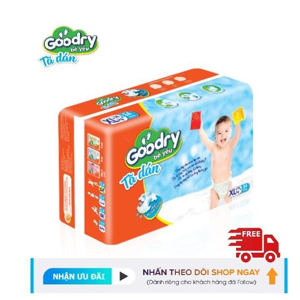 Tã dán Goodry [S46/ M42/ L38/ XL34] Miếng