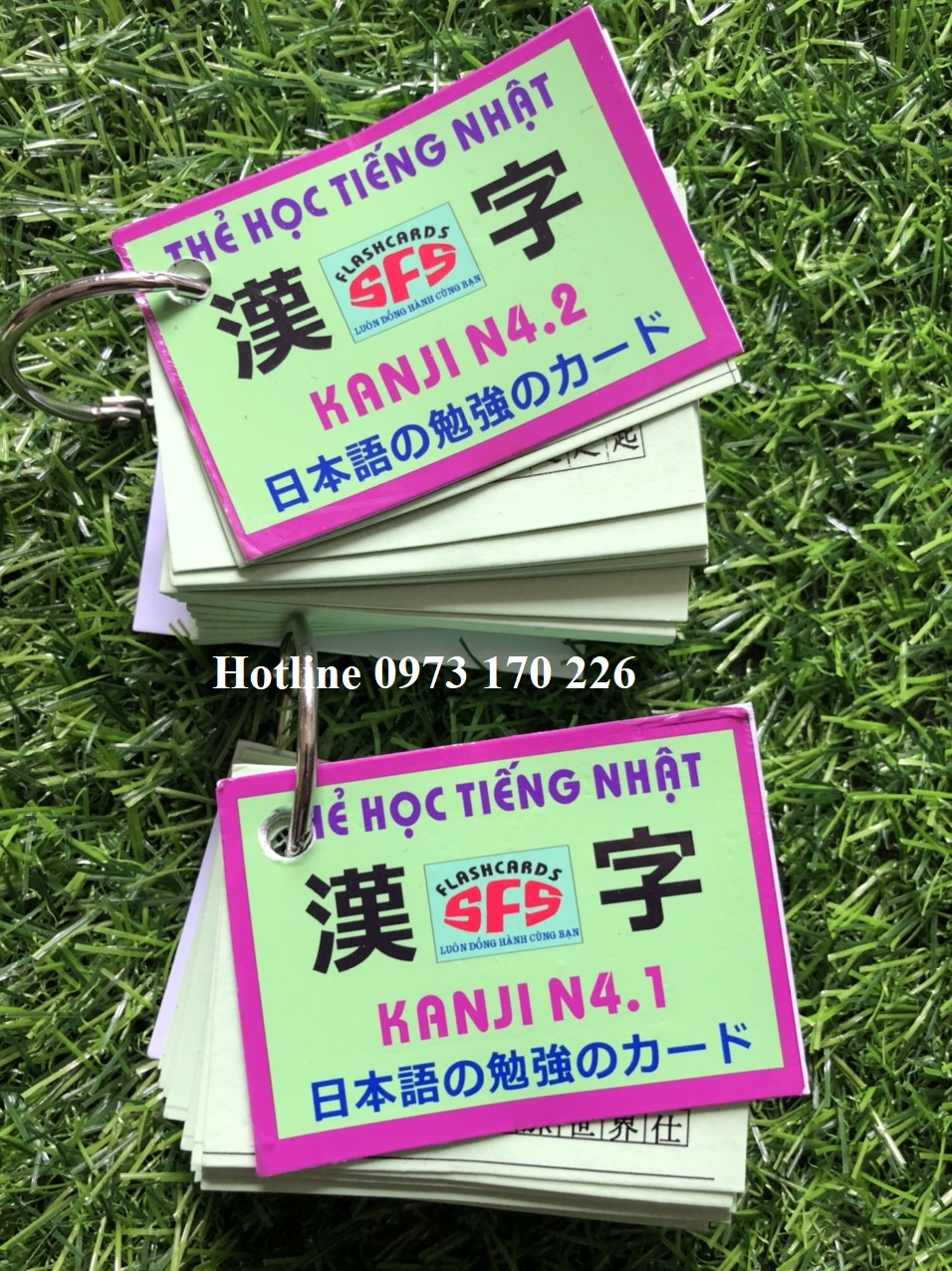 Thẻ Học Tiếng Nhật Kanji N4 - 2 xấp