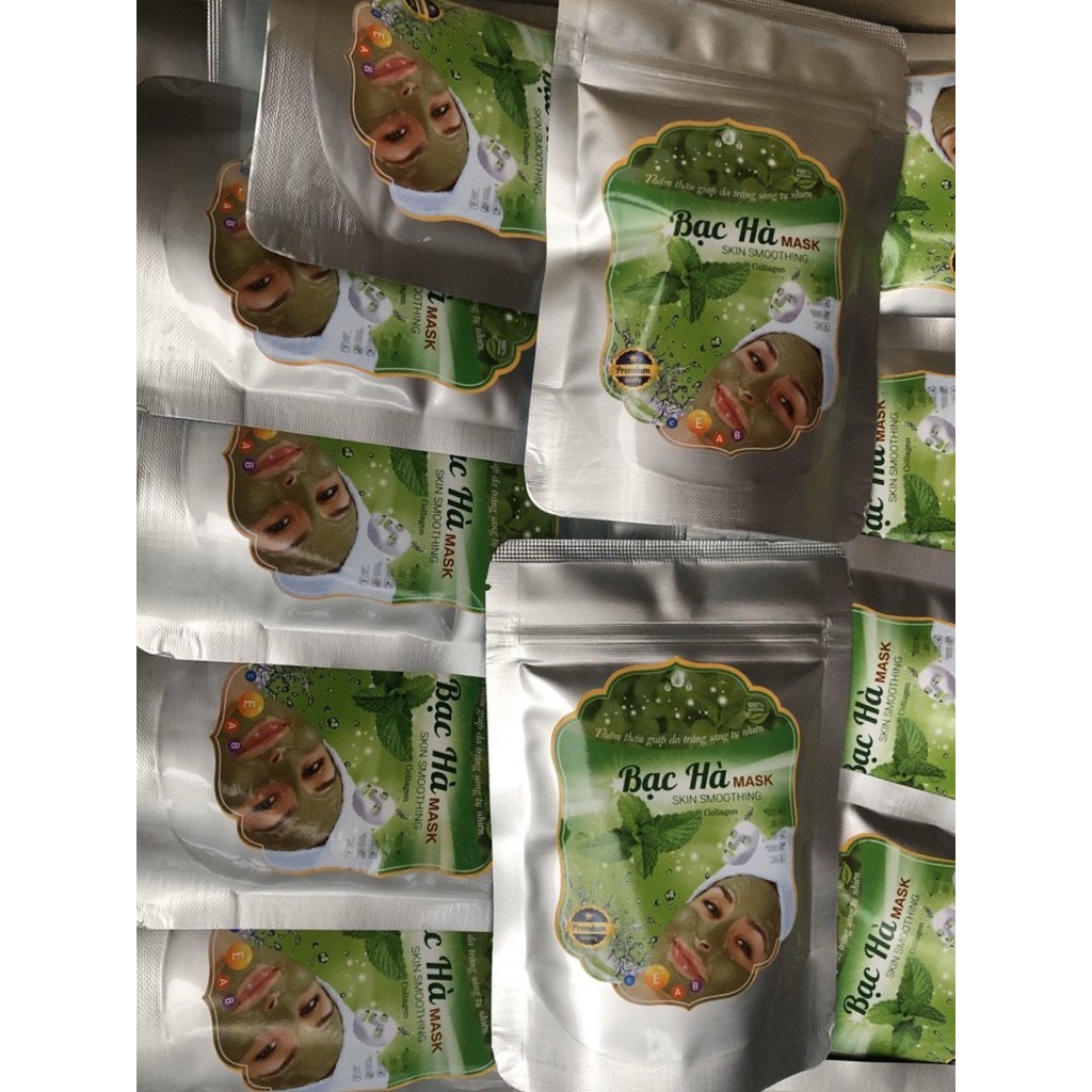 Bột đắp mặt nạ Bạc Hà gói 100gr