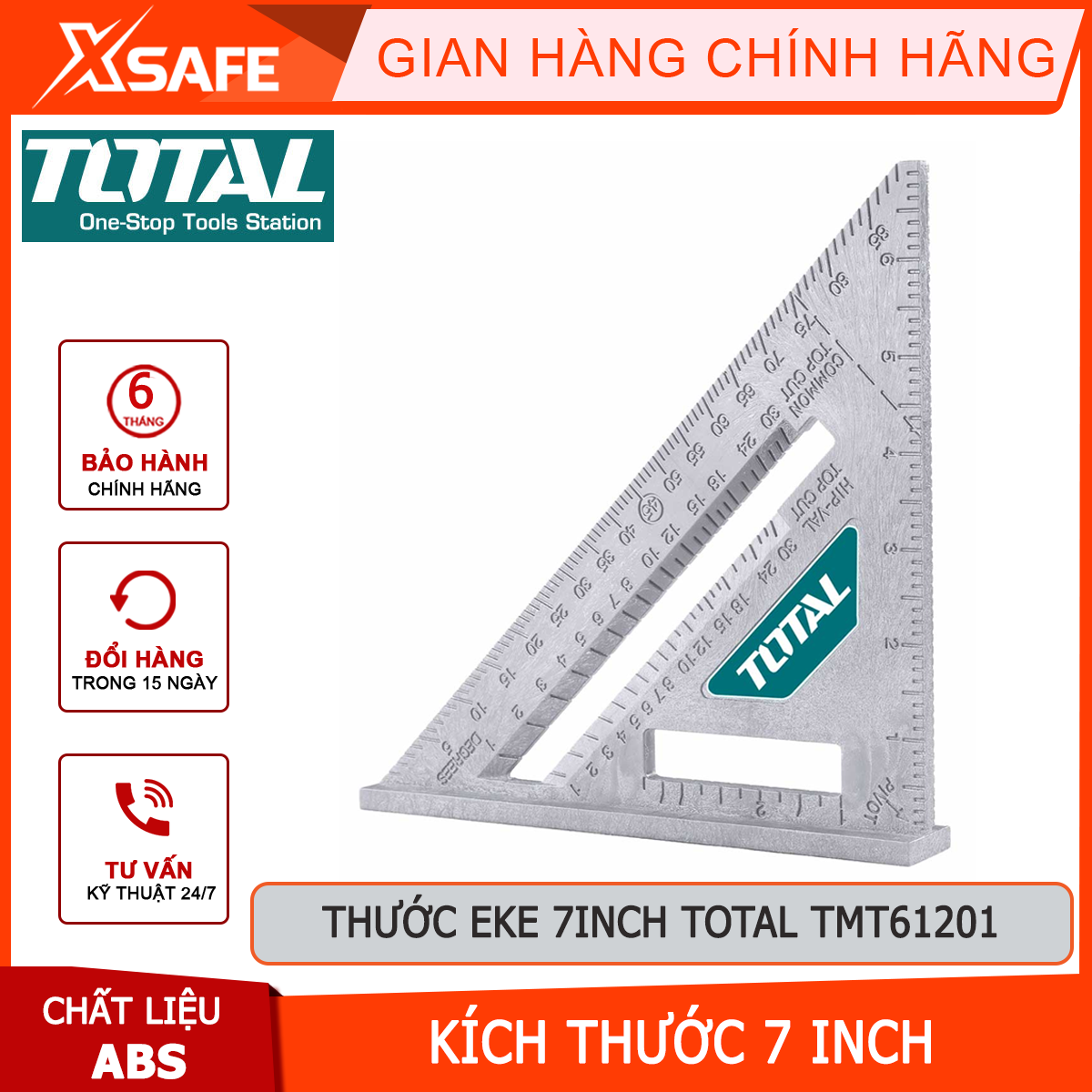 Ruler darkly Ke 7 "total TMT61201 | measure size: 7in * 7in, use ABS material, weight size lightweight and impact resistant high [genuine] [xsafe]
