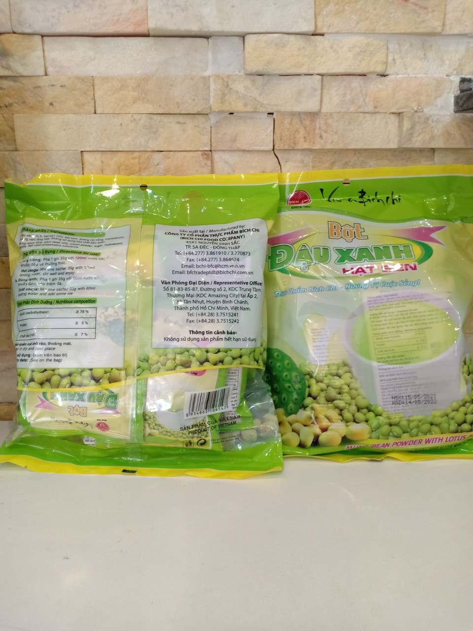 BỘT ĐẬU XANH HẠT SEN BÍCH CHI 350G