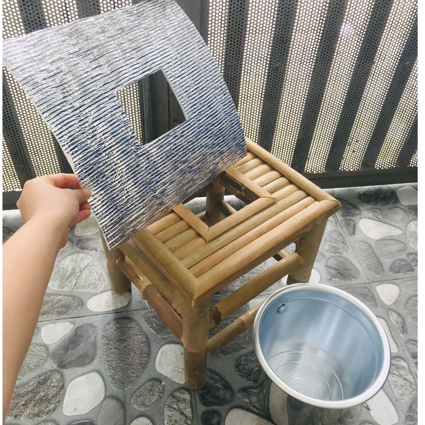 Ghế xông vùng kín+Xô(Tặng đệm lót ghế)