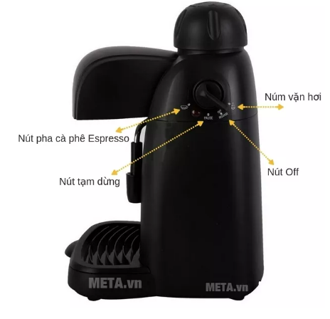 Máy pha cà phê Espresso 4 cốc tiross TS621/TS620, 800W (hàng mới)