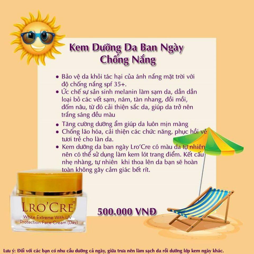 KEM DƯỠNG TRẮNG FACE NGÀY LRO'CRE