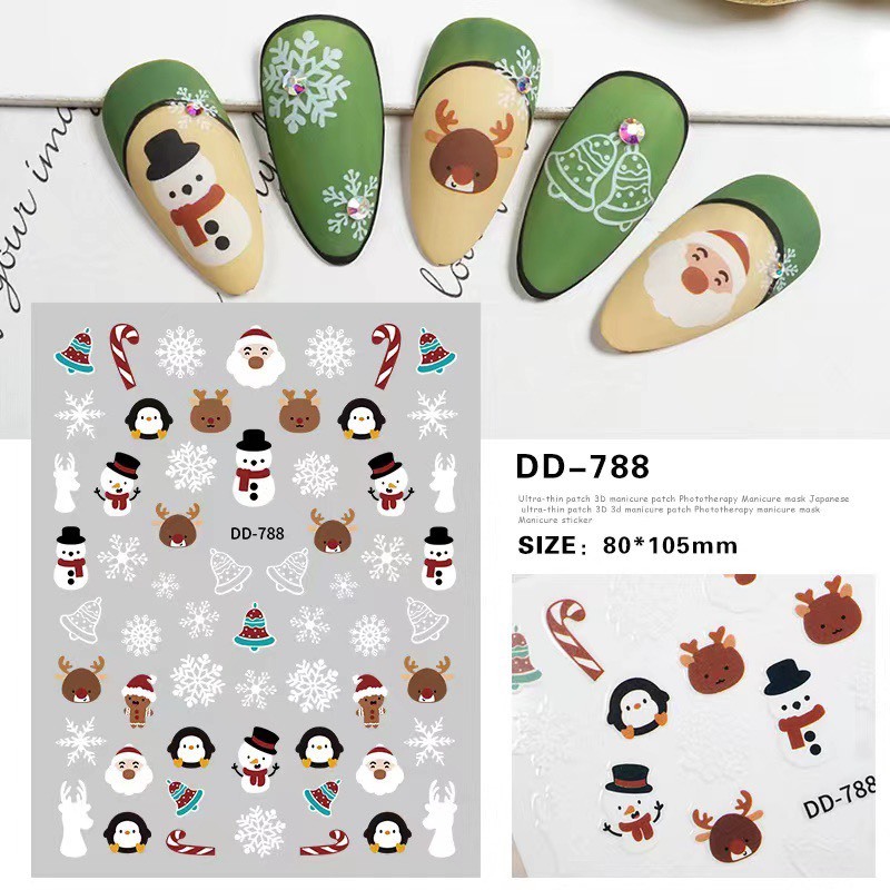 Sticker Dán Móng Noel Cập Nhật (Mẫu Mới 2023)