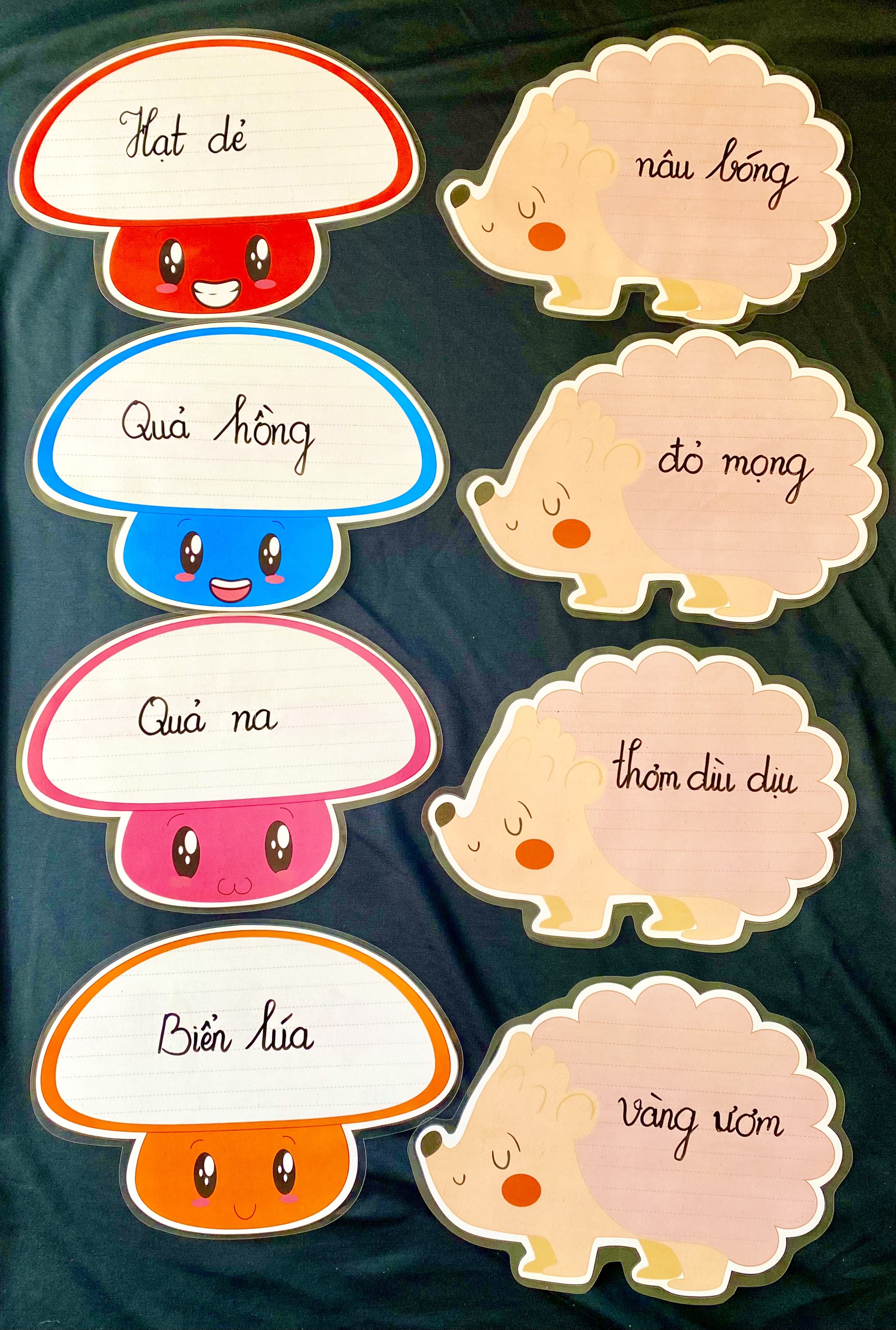 Bộ Nhím & Nấm Đáng Yêu (Đồ Dùng Dạy Học MIKI)