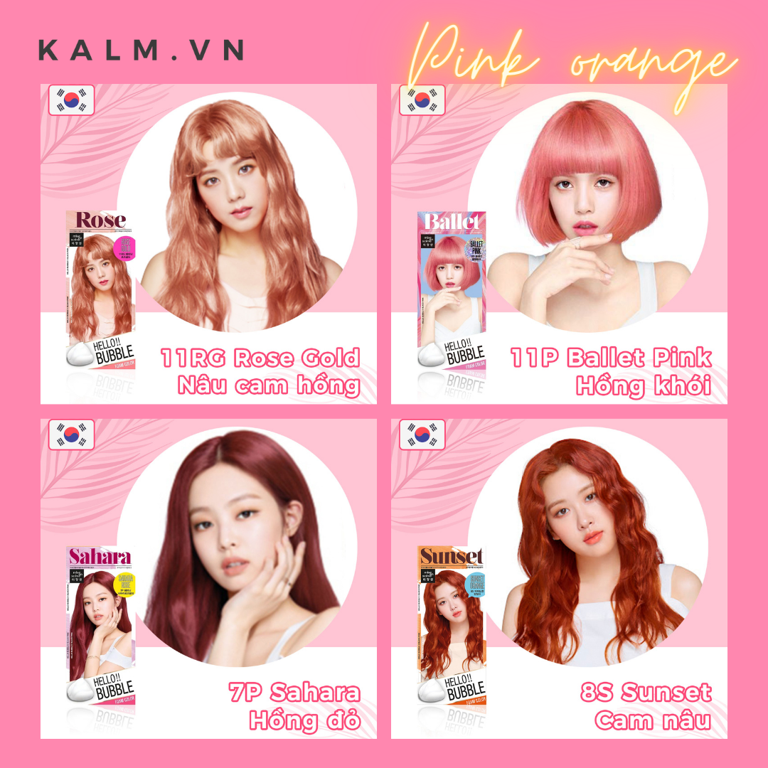 Thuốc nhuộm tóc bọt biển Hello Bubble chính hãng Hàn Quốc