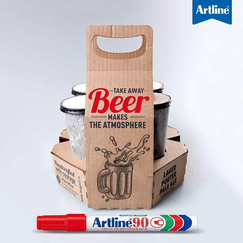 Bút thông dụng Artline EK-90 Permanent Marker nét 2-5mm