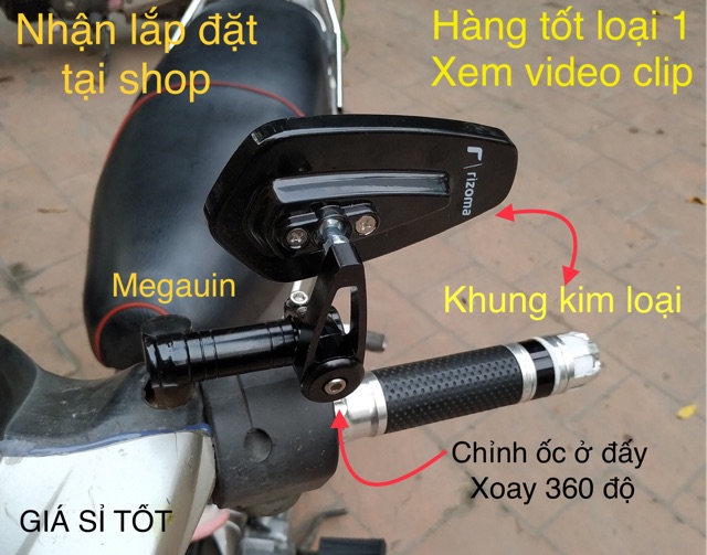 [Lấy mã giảm thêm 30%] GƯƠNG GÙ GẮN CHÂN GƯƠNG (KHUNG KIM LOẠI KIẾNG CƯỜNG LỰC CHỐNG CHÓI) Caoduc