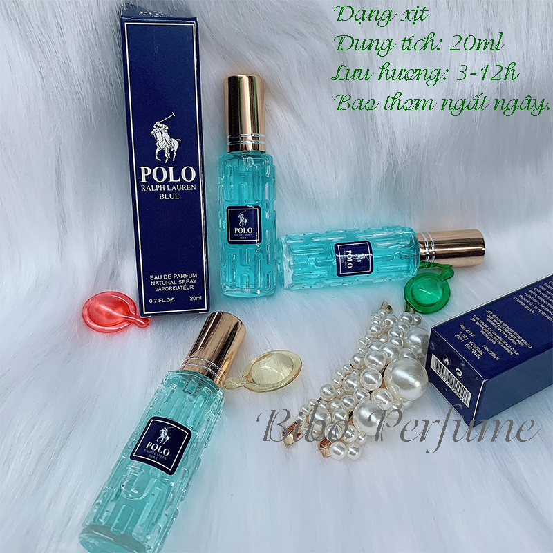 [HCM]NƯỚC HOA NAM MINI 20ML POL0 BLUE LƯU 3-12H