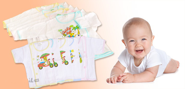 Combo 10 áo sơ sinh đủ size cho bé