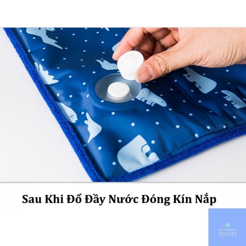 Gối Nước ❄️FreeShip❄️ Gối Nước mát cao cấp 1 Chiếc (size S:24x32cm - L:30x40cm - X:30x47cm) ( khách mua về dồn nước )