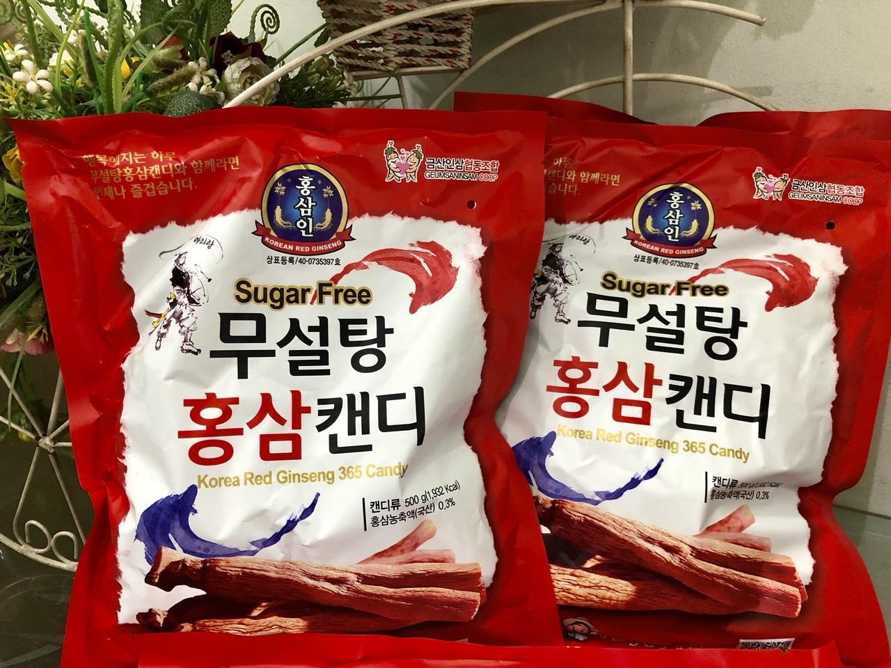 KẸO HỒNG SÂM KHÔNG ĐƯỜNG 365 HÀN QUỐC(500g)