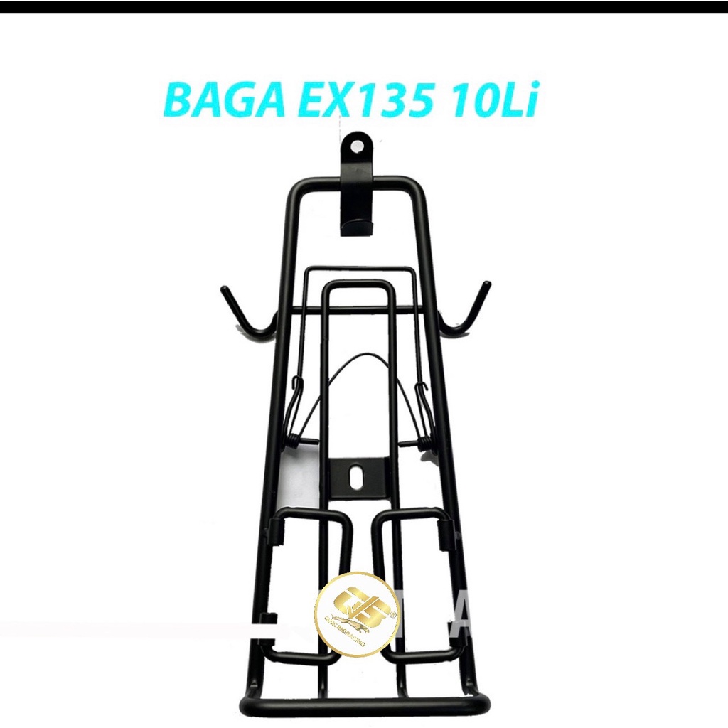 Baga giữa xe exciter 135 inox 10 ly hay xi titan 7 màu hay sơn tĩnh điện đen