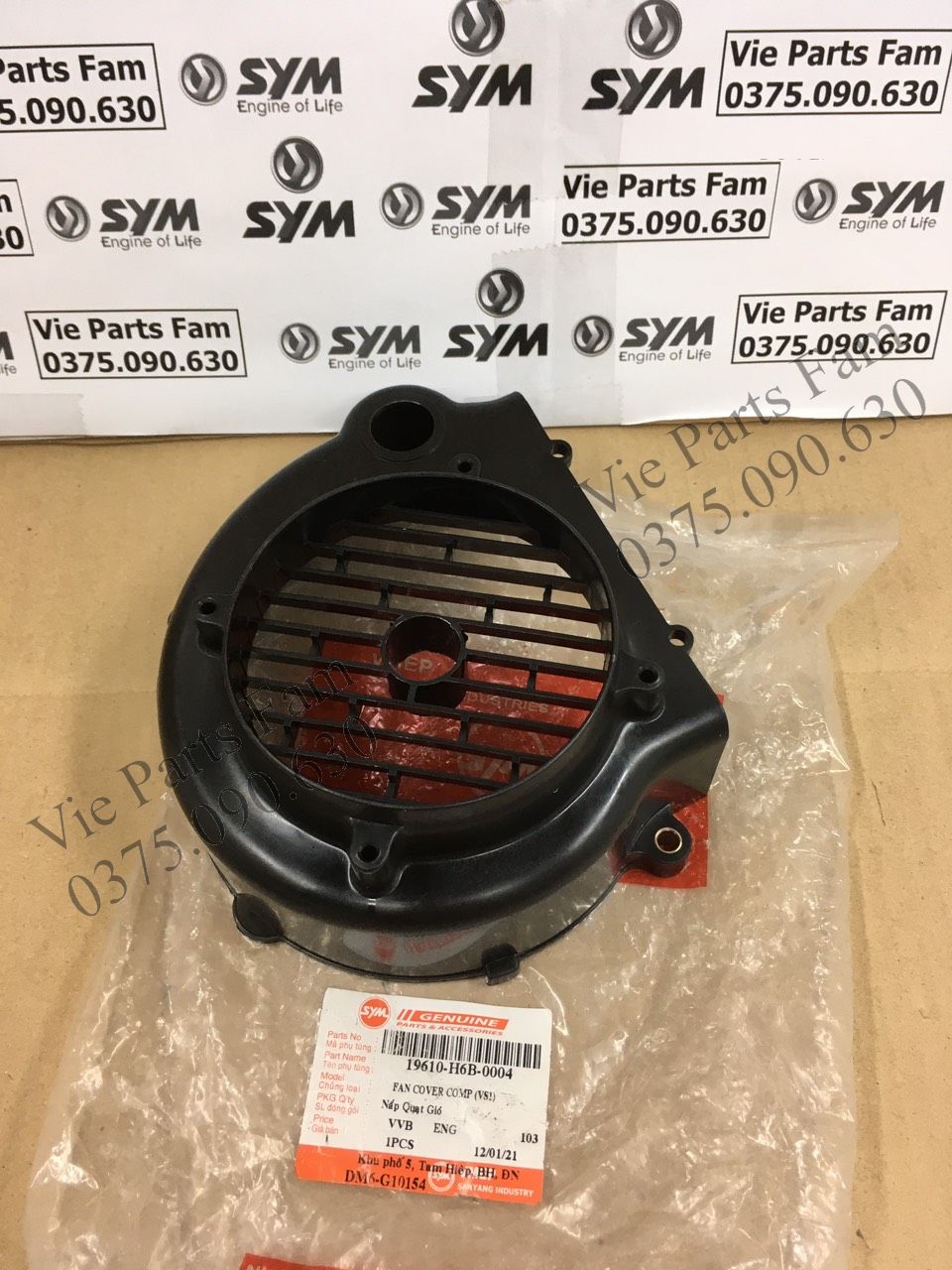 Nắp che quạt gió Shark SYM, hàng din SYMmới 100%