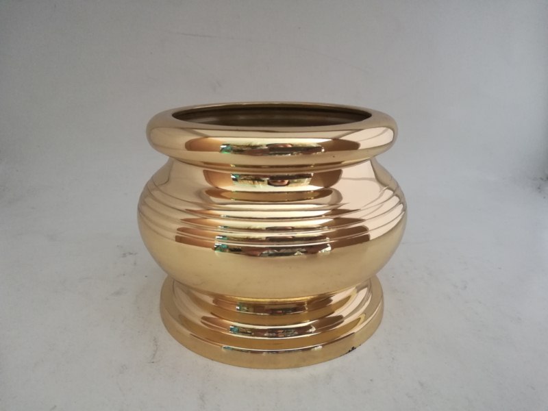 Bát nhang bầu trơn bằng đồng Đk 12,5cm