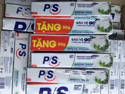 [HCM]5 Tuýp Kem đánh răng PS 123 Banking Soda - Hương Thảo 30gram