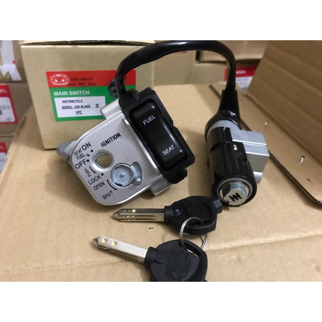 [HCM]Bộ ổ khoá xe Airblade đời 2007 đến 2010 chìa 6 cạnh