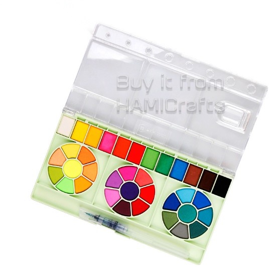 Color water compressed form set 36 color macaron-Giorgione