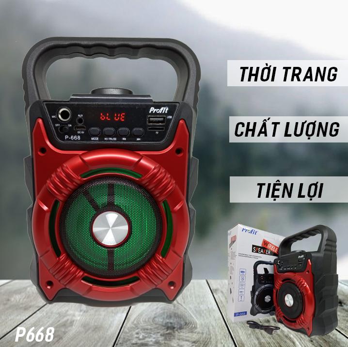LOA BLUETOOTH KARAOKE P668 KÈM MICRO CÓ DÂY HÁT CỰC HAY