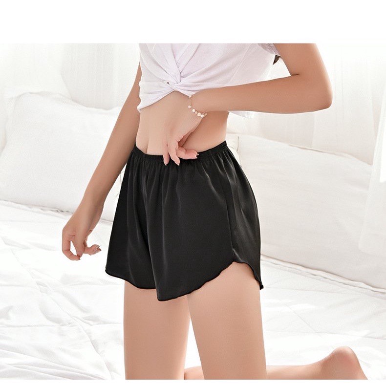 Quần sooc lụa mềm mát mặc ở nhà đi ngủ, mặc trong váy 𝐘𝐨𝐮𝐘𝐨𝐮