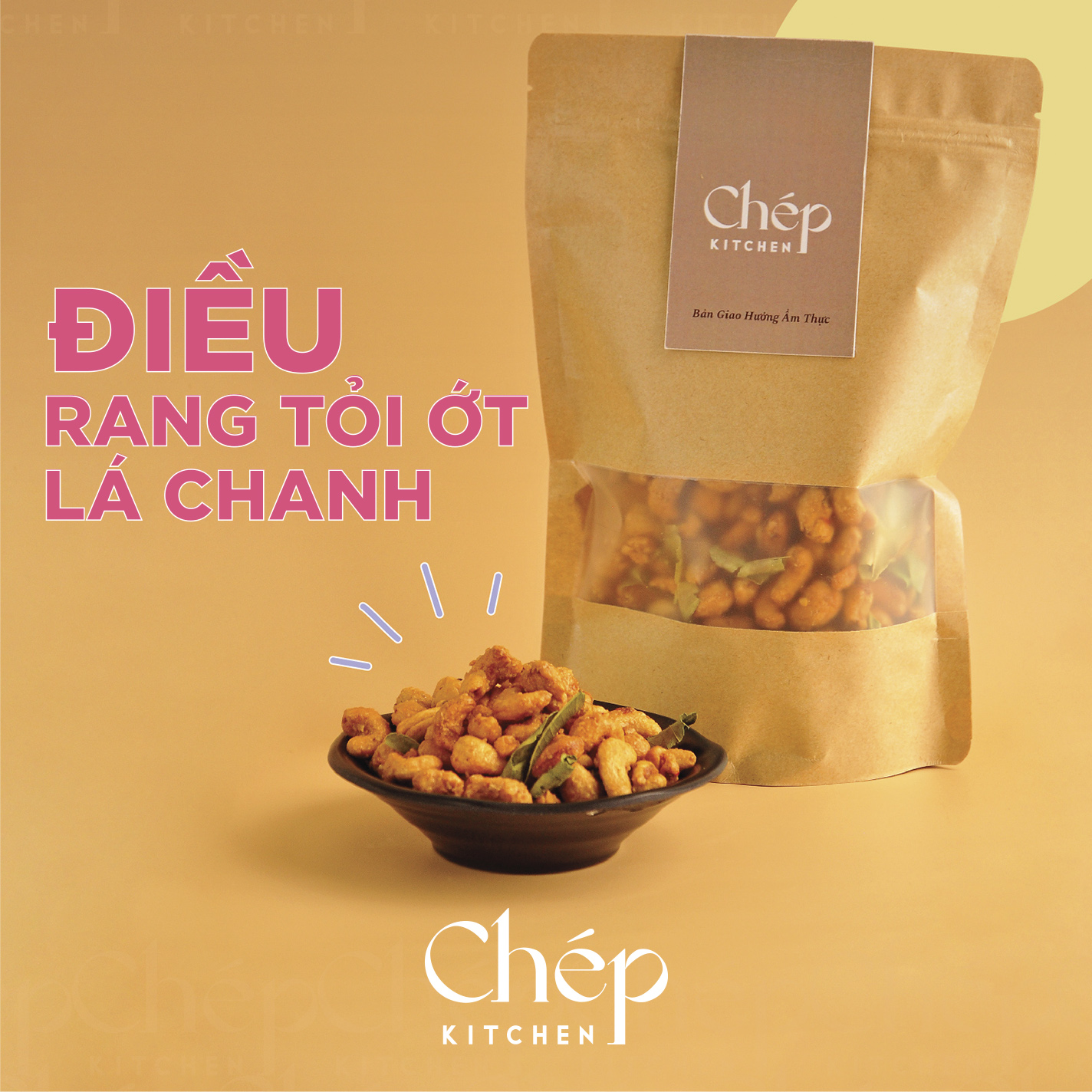 [HCM]Hạt điều cháy tỏi lá chanh - CHÉP KITCHEN