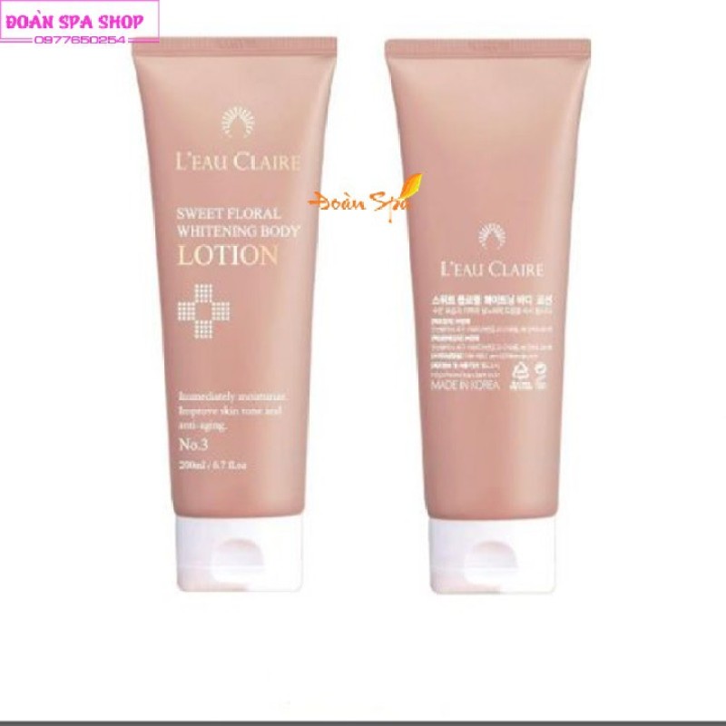Sữa dưỡng thể Leau Claire - Sweet Floral Whitening Body Lotion giá rẻ