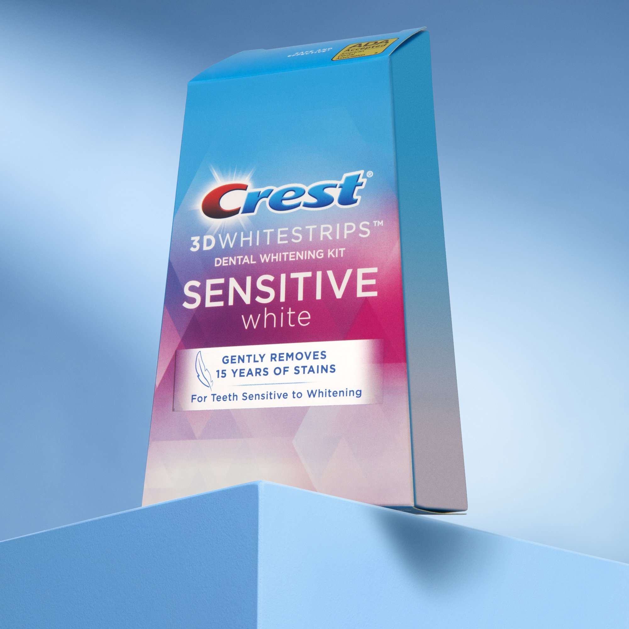 ( Fullbox 13 Gói ) Hộp Miếng Dán Trắng Răng Crest 3D White Sensitive - Chính Hãng Mỹ