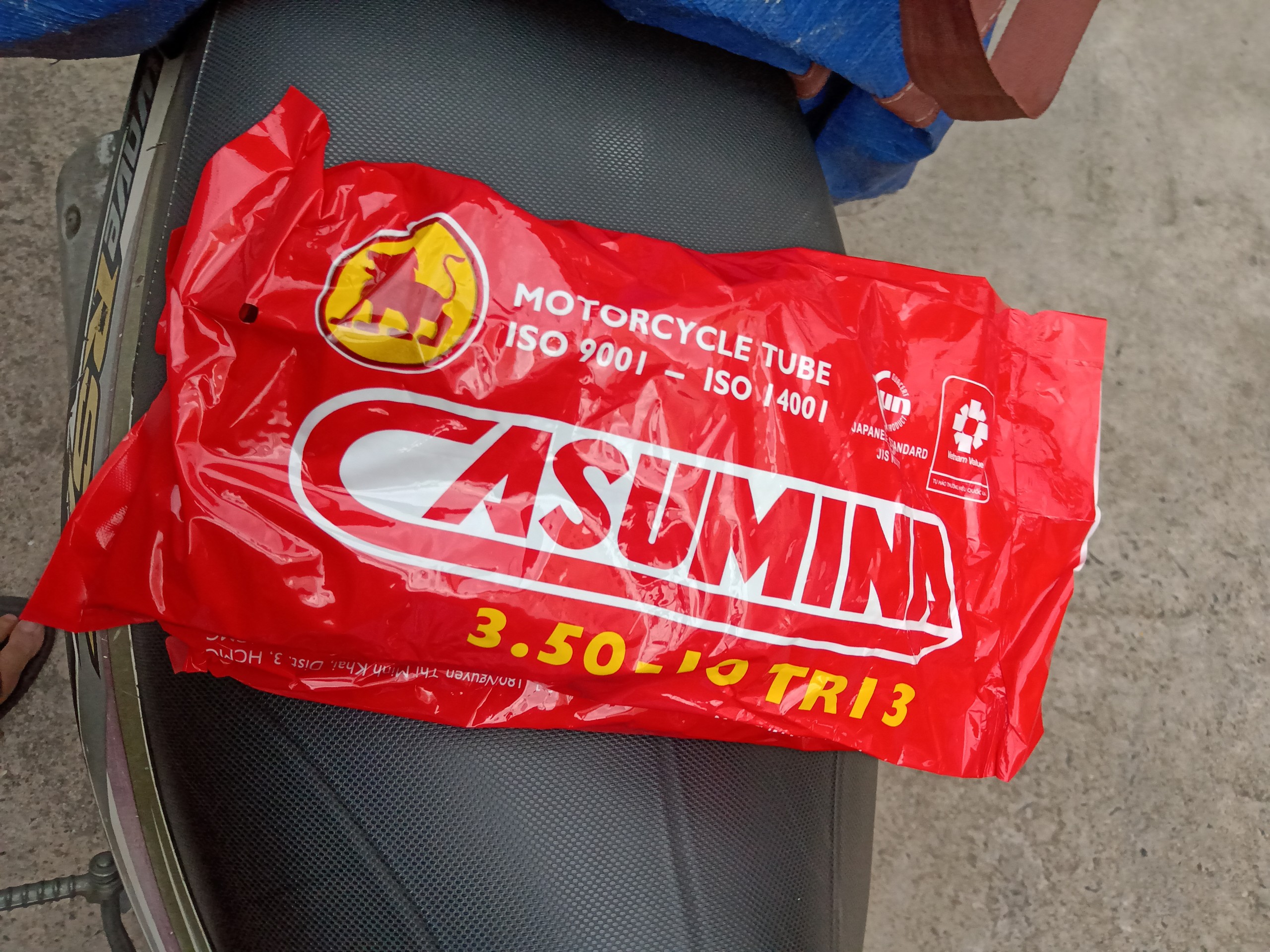 Ruột xe Chaly Casumina 3.50 - 10 ( Van thẳng / Van Cong )