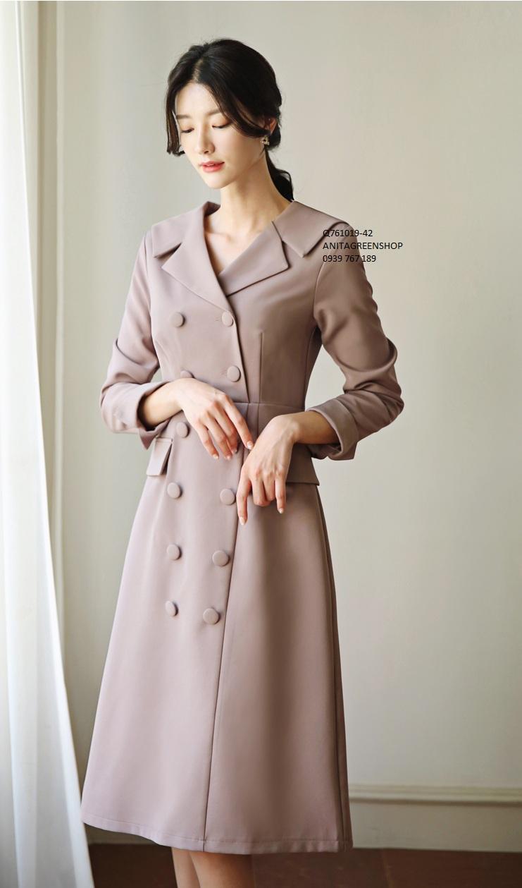 Q761019 đầm vest công sở