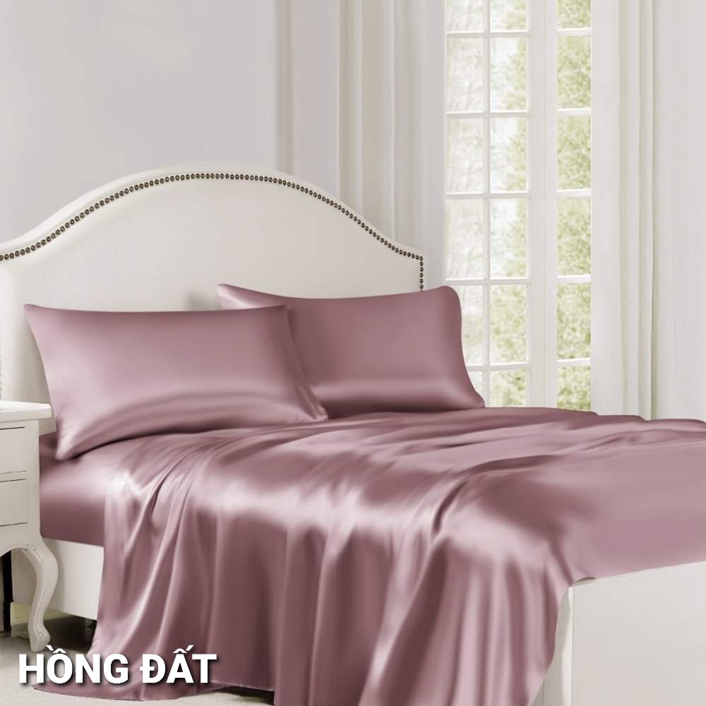 👑 Trọn Bộ Chăn Ga Phi Lụa Thái Tuấn Mềm Mịn, Thoáng Mát - Hàng Cao Cấp