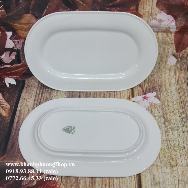 dĩa oval sứ Minh Long - dĩa oval sứ minh long