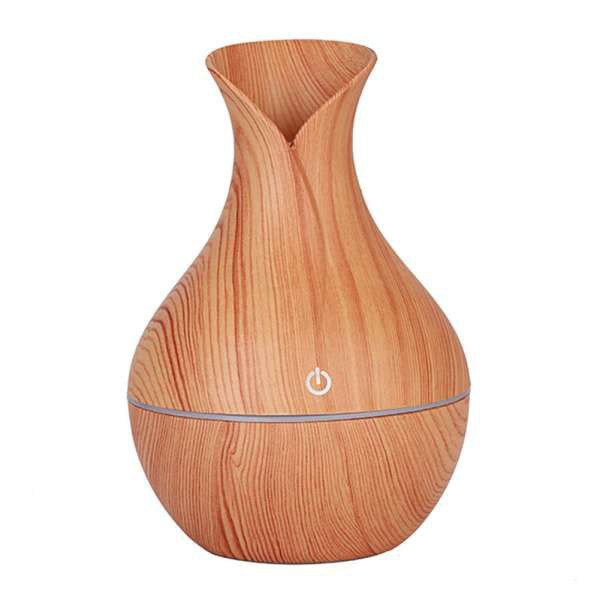 Đèn xông tinh dầu vân gỗ cao cấp