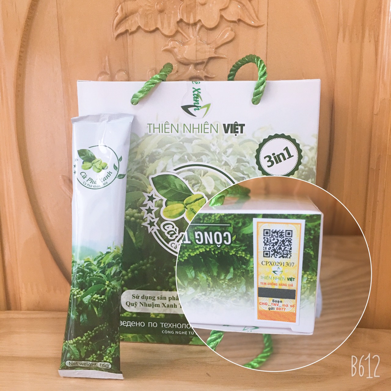 combo 5 hộp cà phê xanh
