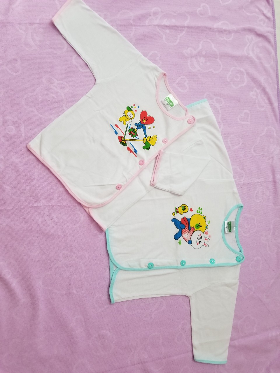 Bộ đồ dài tay cho bé sơ sinh Bosinis (1 bộ)