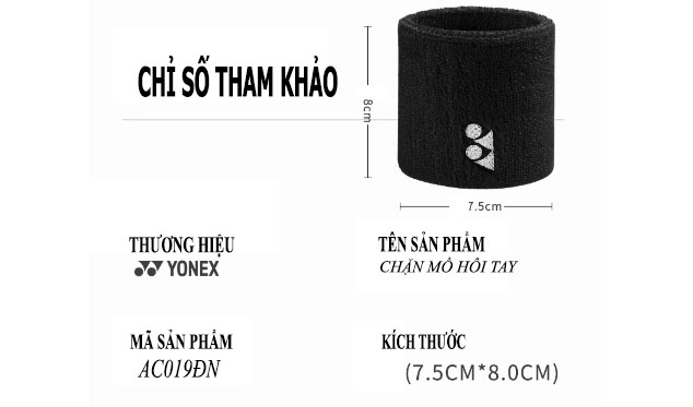 chặn mồ hôi tay cầu lông Yonex