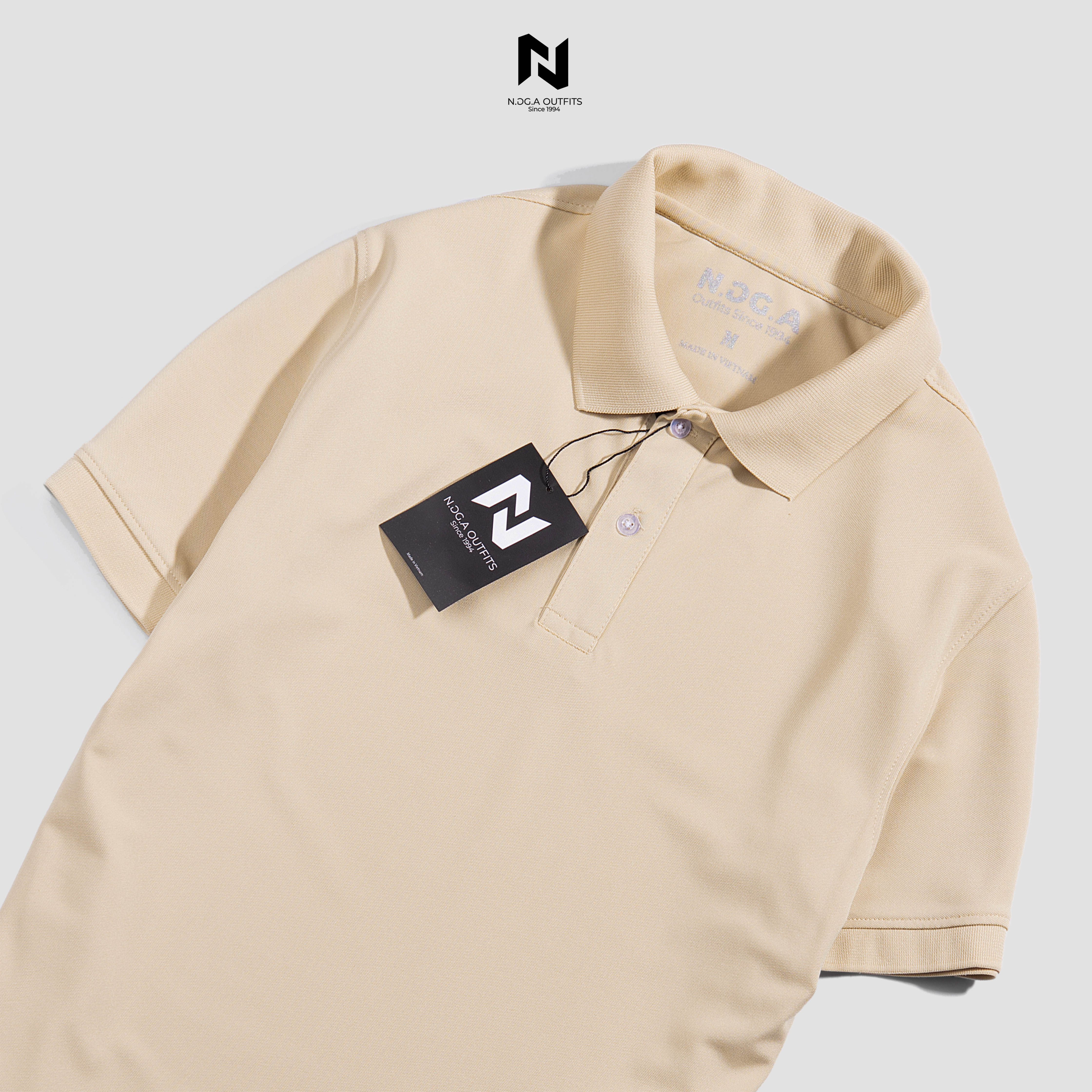 Áo Polo Nam N.GG.A Chất Cotton - BE Nhạt