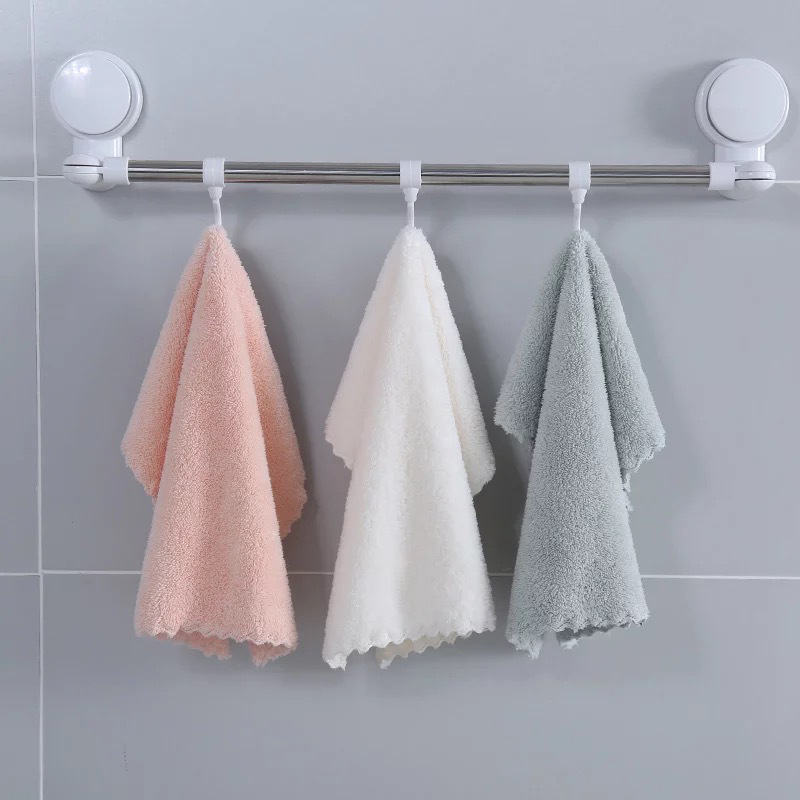 square hand towel, super absorbent multi-purpose kitchen towel with fine cloth, no worry about scratching reusable objects