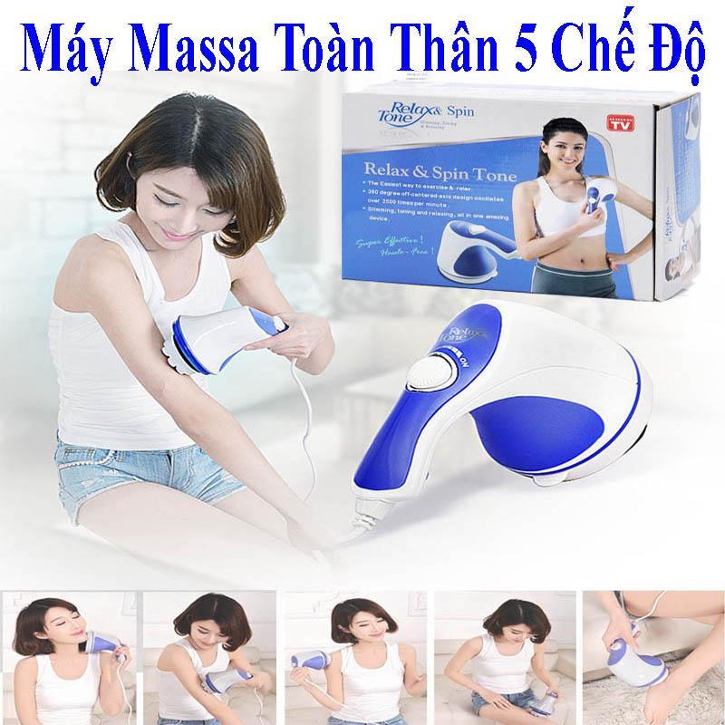 Máy Massage Rung_Massage Cầm Tay 5 Đầu Đánh (Relax) Cao Cấp Tiện Lợi Chất Lượng Vượt Trội Giảm Nhức Mỏi,Xả Trest Hiệu Quả.Giá Hấp Dẫn (-50%) Bh 1 Đổi 58 Mj629